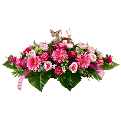 CAMELIA : ROSE EUCALYPTUS