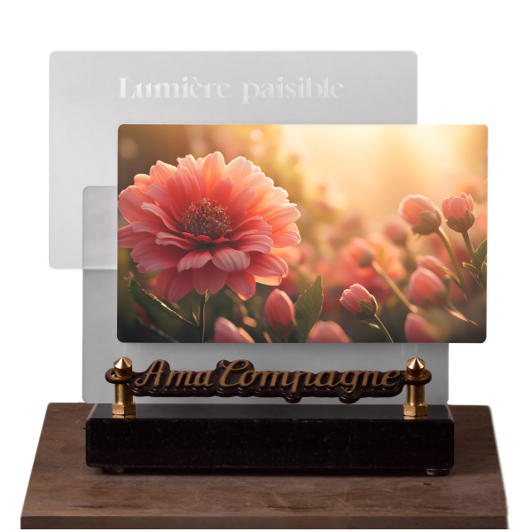 Lumière paisible Horizontale Dahlia rose