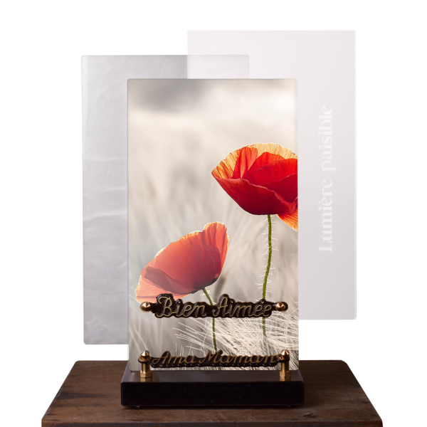 Lumière paisible Verticale coquelicots