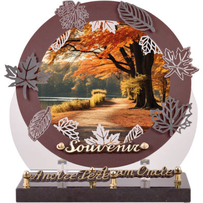 Anneau Altu décor feuillage: Chemin