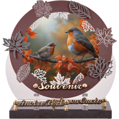 Anneau Altu décor feuillage: Oiseaux