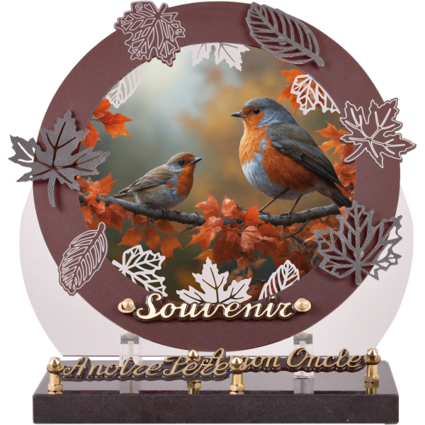 Anneau Altu décor feuillage: Oiseaux