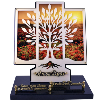 Cadre Coquelicots ARBRE 31x36cm 3inters