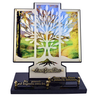 Cadre Chemin de campagne ARBRE 31x36cm 3inters