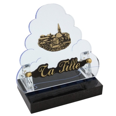 Plaque découpée - Motif Nuage Vertical