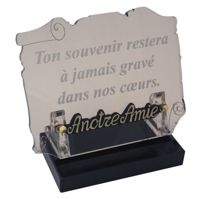 Plaque découpée - Motif Parchemin