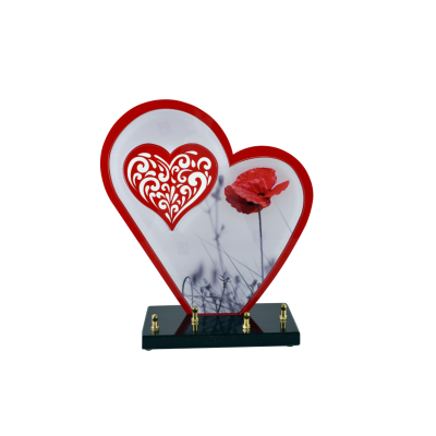 Coeur ruby line coquelicot