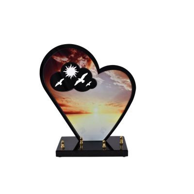 Coeur black line ciel