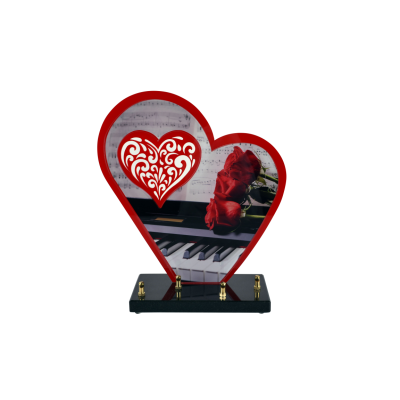 Coeur ruby line piano roses