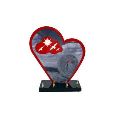 Coeur ruby line meule de paille