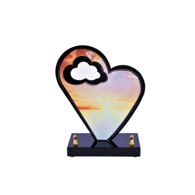 Coeur black line ciel