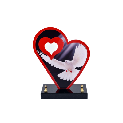 Coeur ruby line colombe