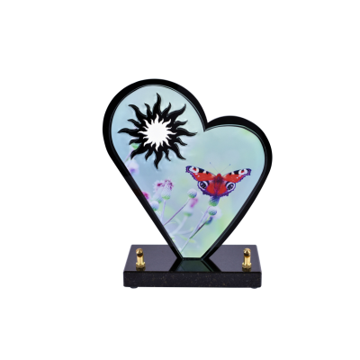 Coeur black line papillon coeur